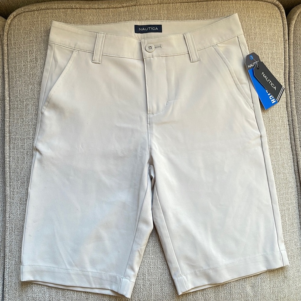 NAUTICA Khaki shorts size 12 boys